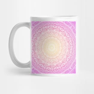 Floral dreams mandala sunrise Mug